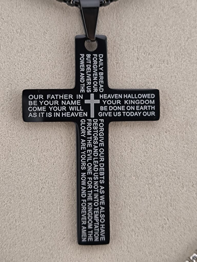 Steel cross necklace - Image 4