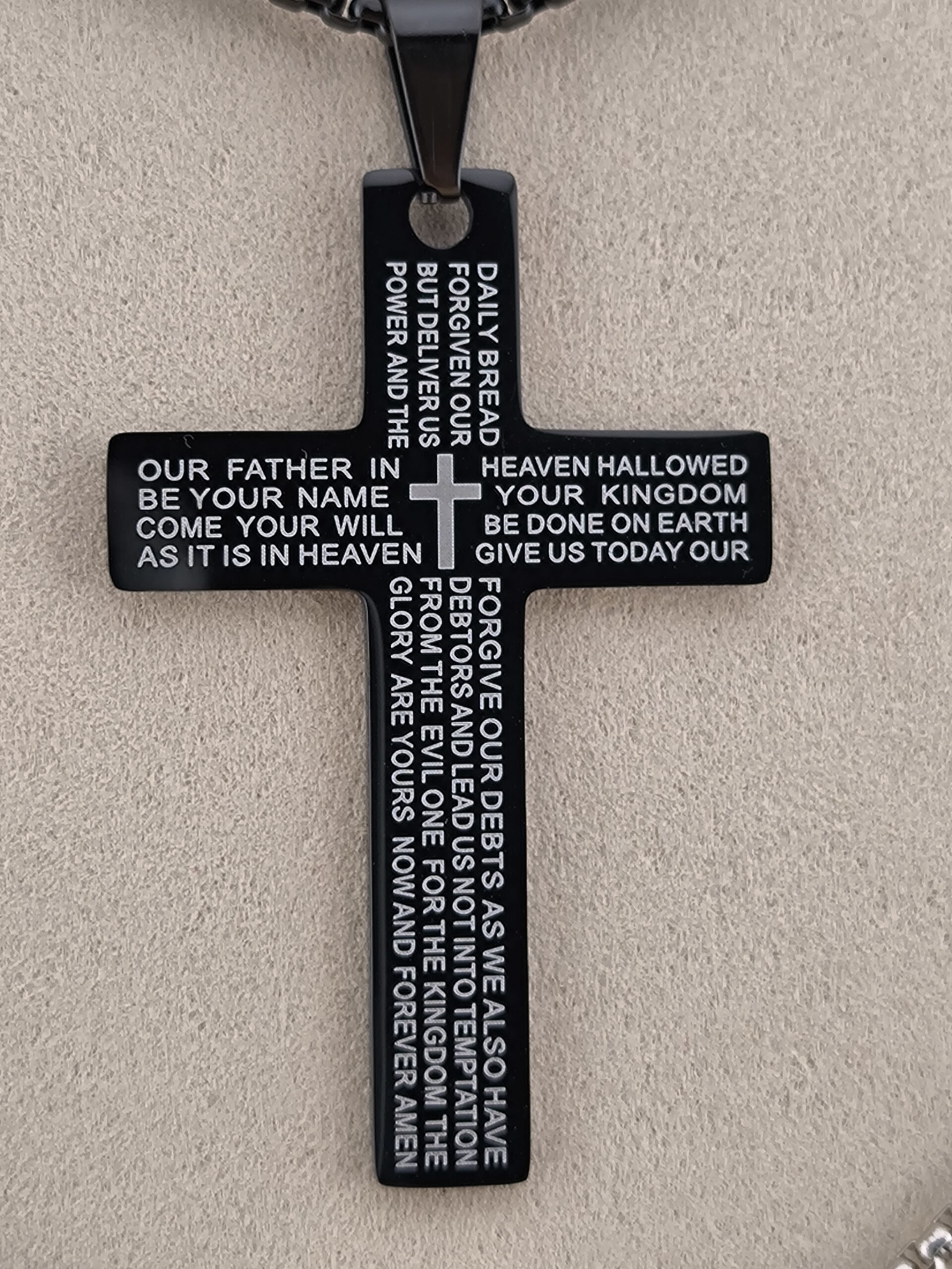 Steel cross necklace - Image 4