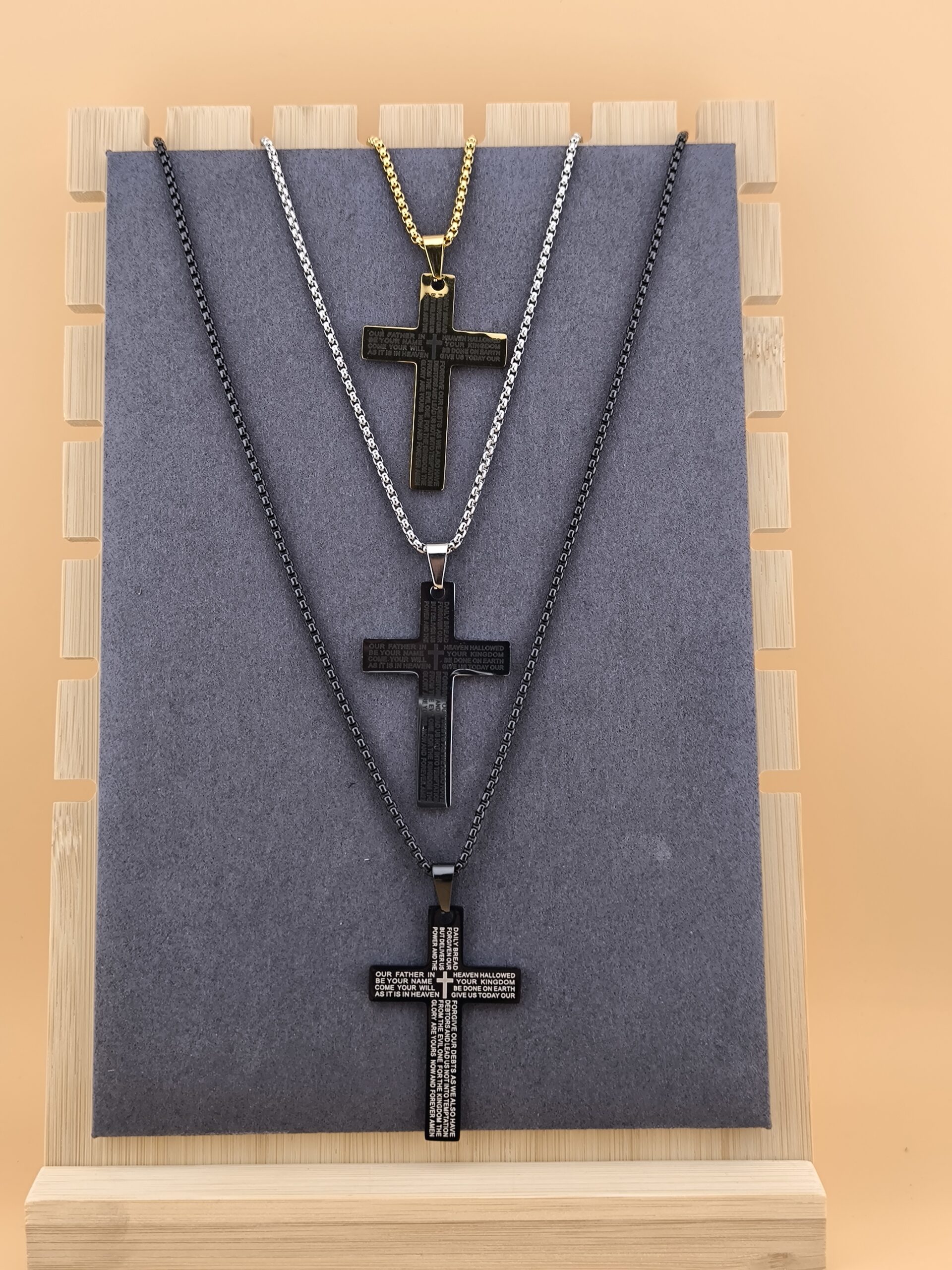 Steel cross necklace - Image 5