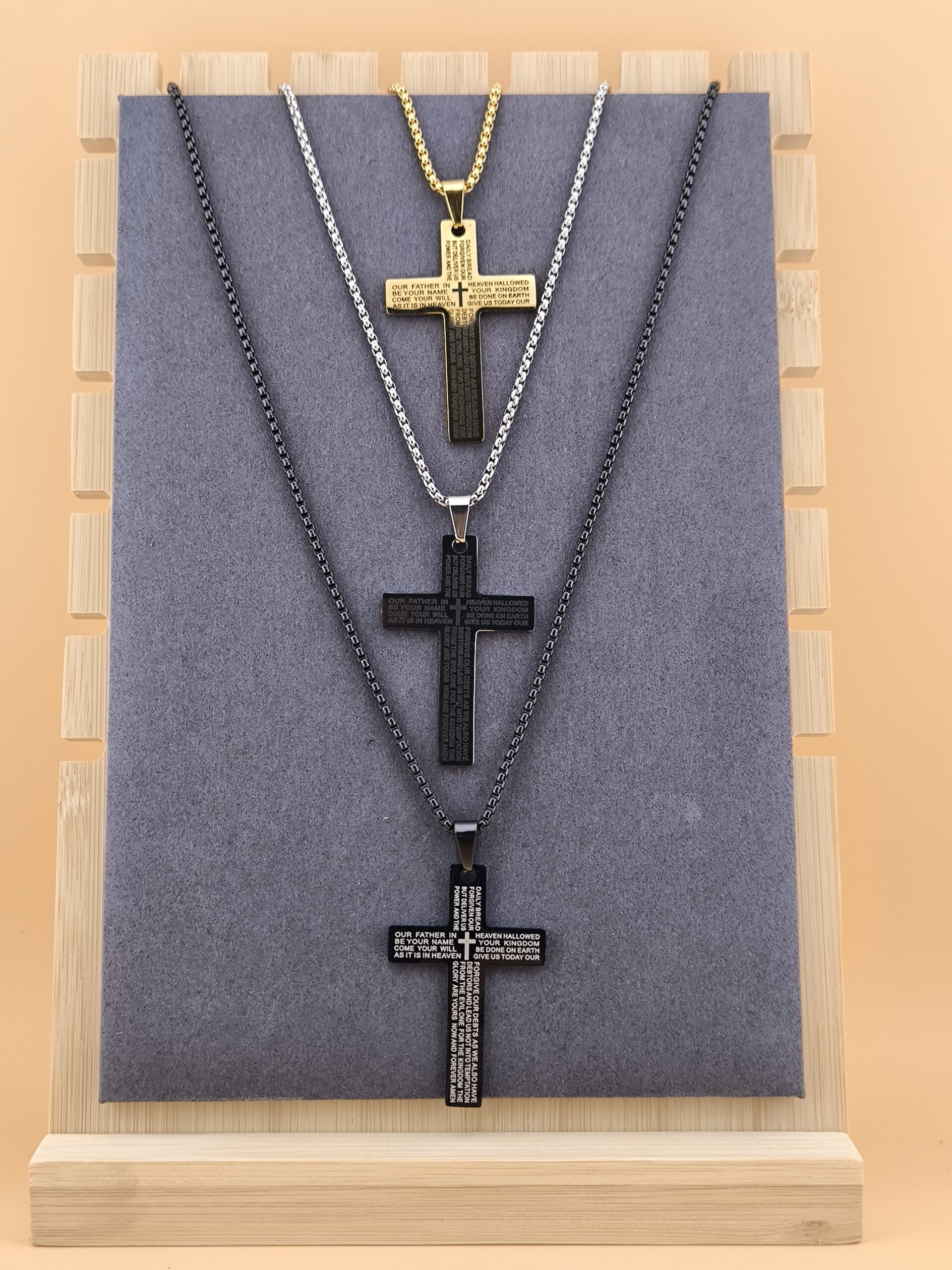 Steel cross necklace - Image 6