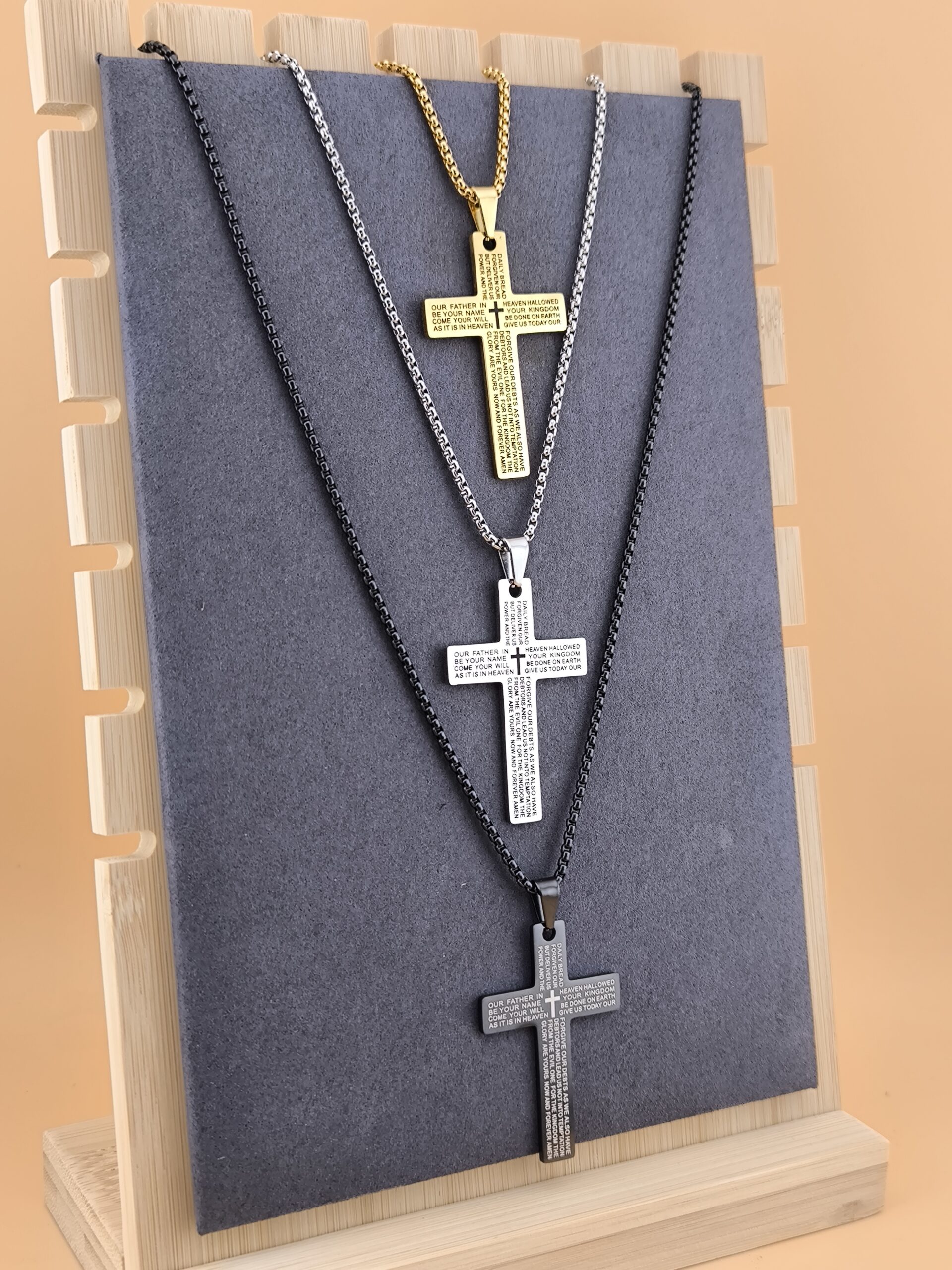 Steel cross necklace - Image 7