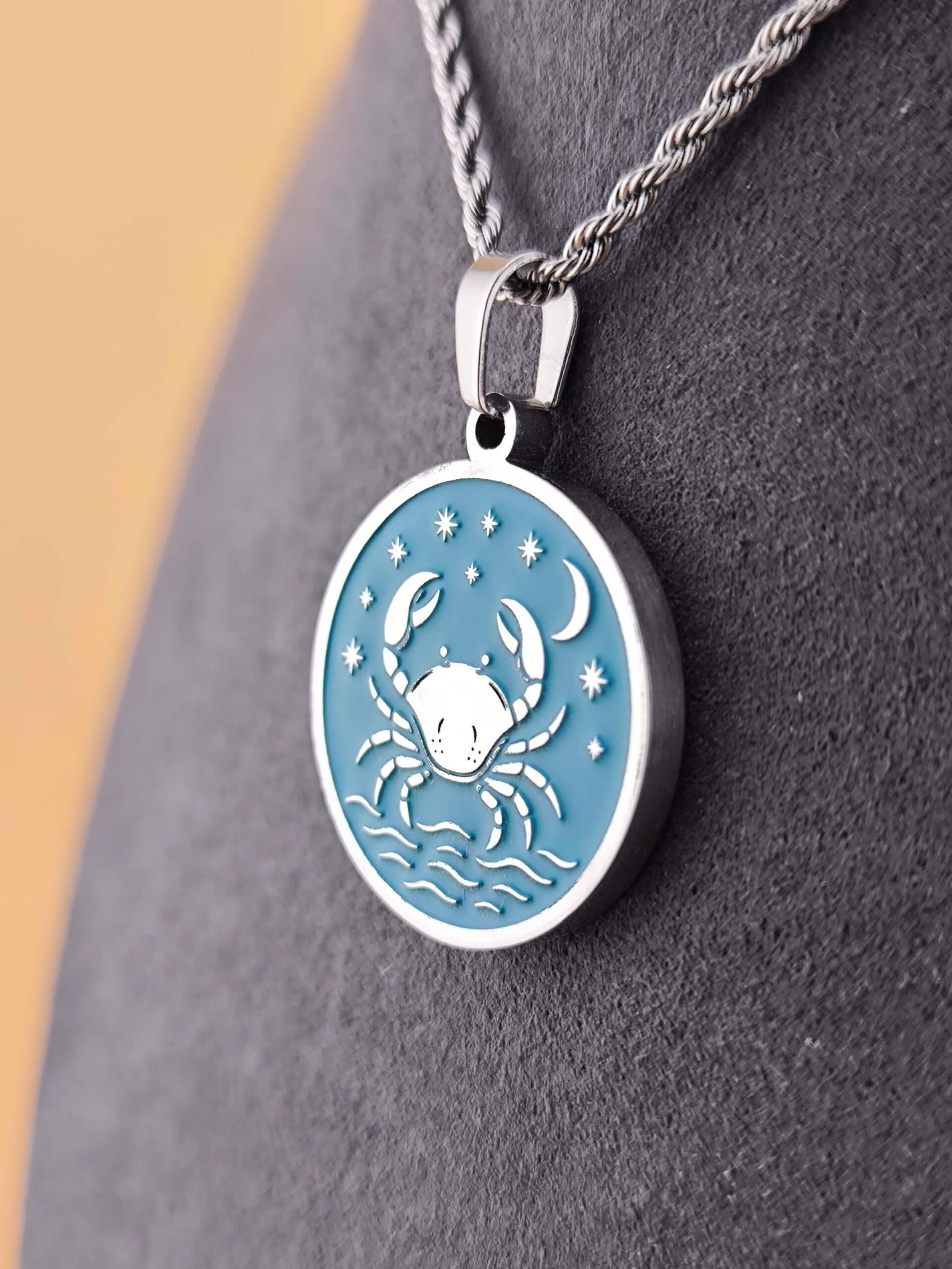 Cancer zodiac necklace – turquoise - Imagem 7