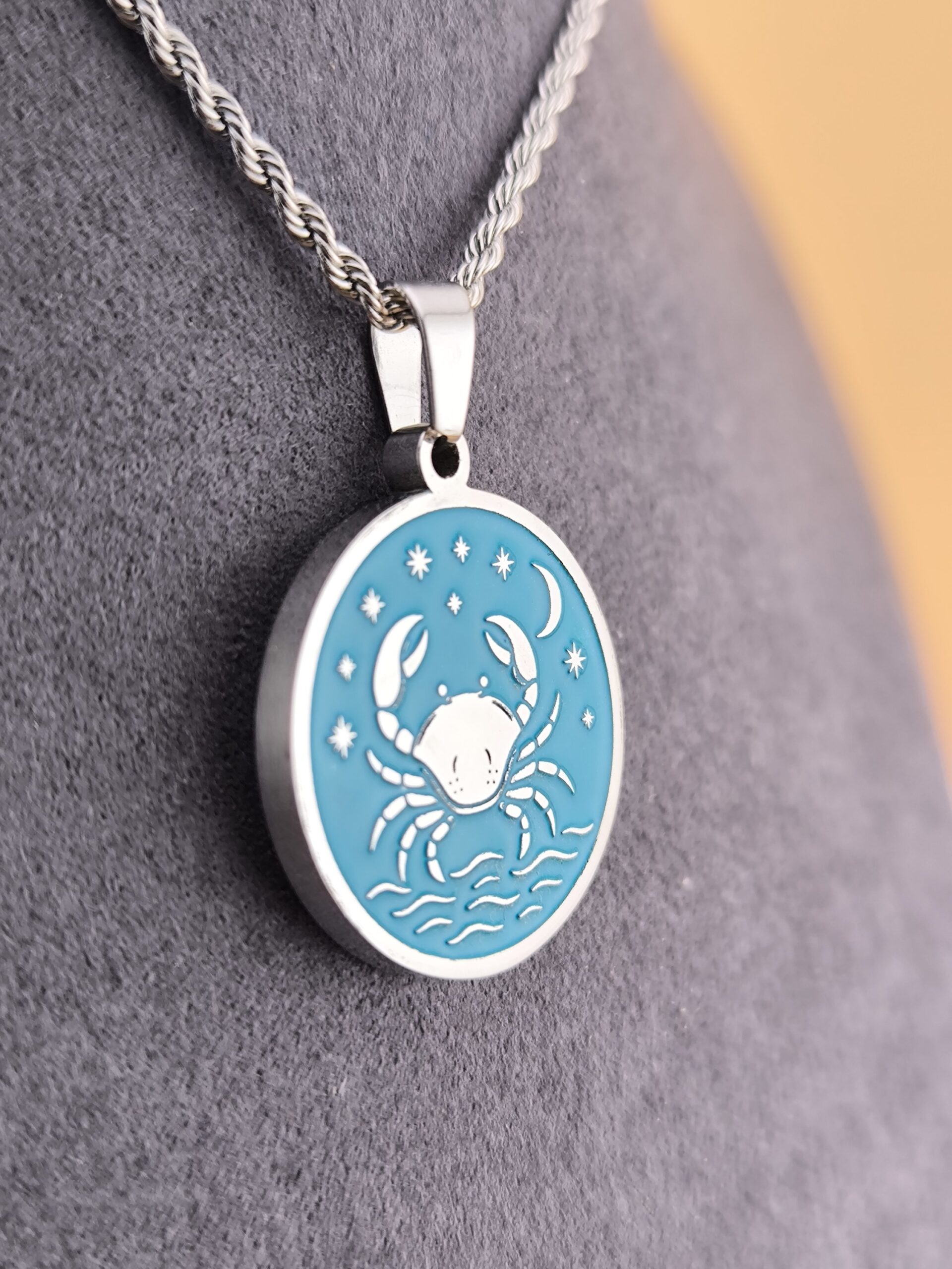 Cancer zodiac necklace – turquoise - Imagem 6